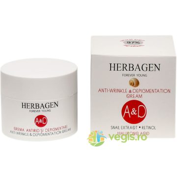 Crema Antirid si Depigmentare cu Extract de Melc A&D 50ml