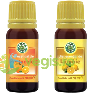 Pachet Ulei Esential de Portocale 10ml + Ulei Esential de Lamaie 10ml