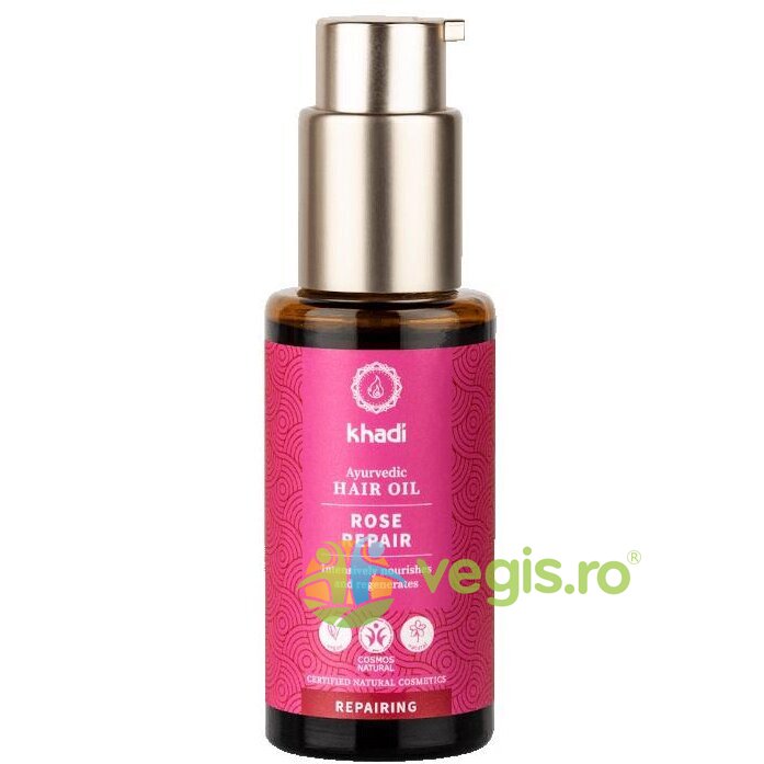 Ulei Reparator pentru Par Uscat Degradat cu Trandafir Rose Repair 50ml