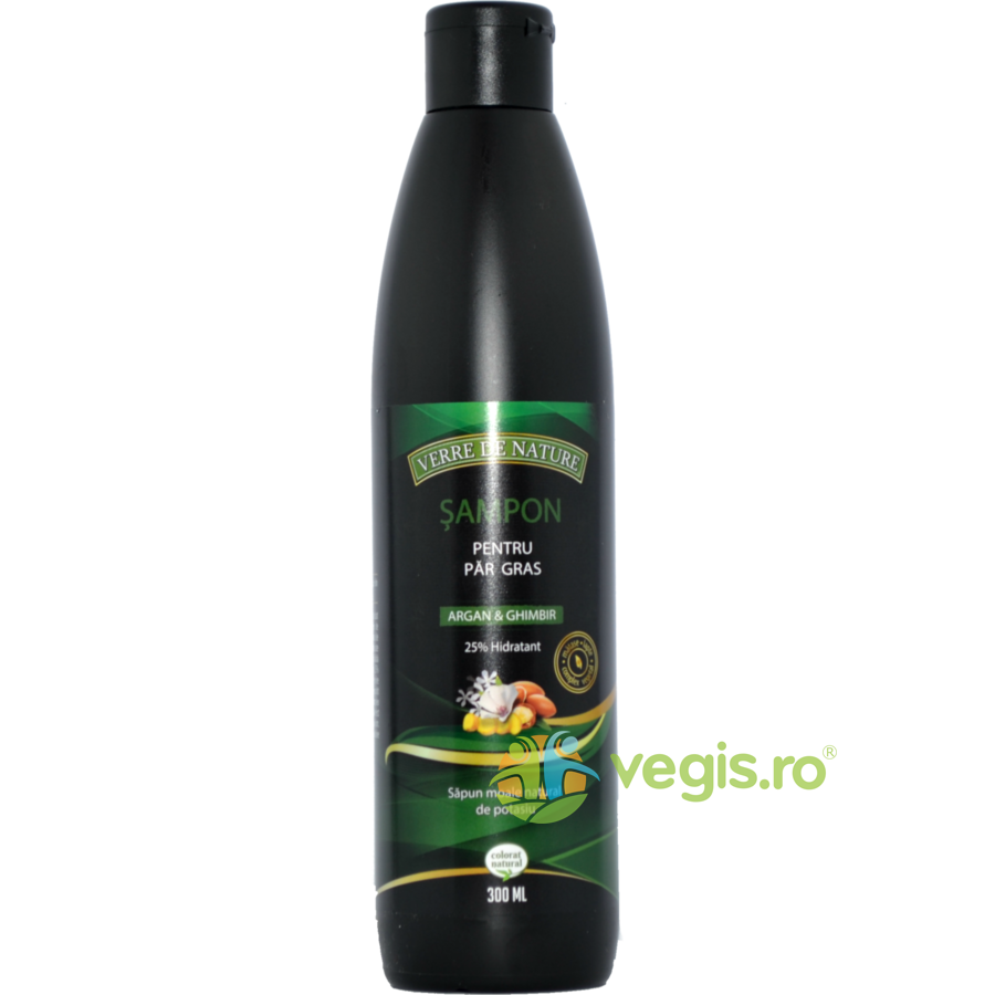 Sampon pentru Par Gras cu Argan, Ghimbir si Complex Vegetal 300ml