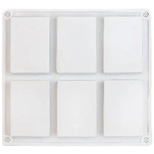 Forma de Sapun Rectangular 6 Cavitati