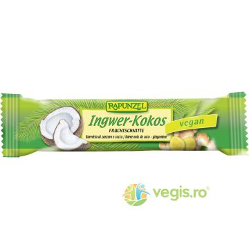 Baton Vegan Cu Ghimbir si Cocos Ecologic/Bio 40g