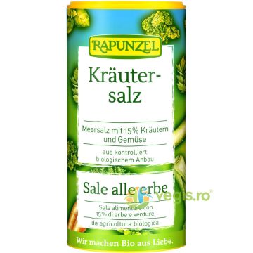 Sare cu 15% Plante si Legume Ecologica/Bio 125g