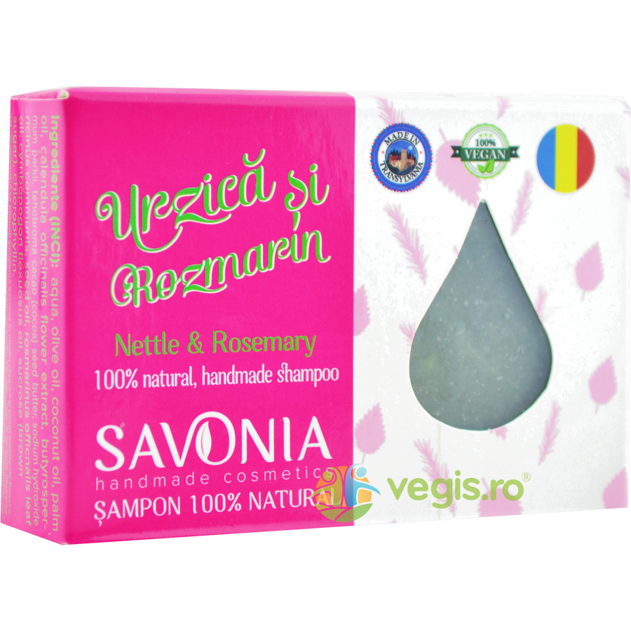 Sampon Solid cu Urzica si Rozmarin 90g