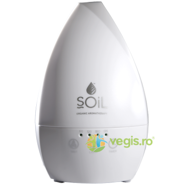 Difuzor Alb de Aromaterapie Ultrasonic cu Lampa Led