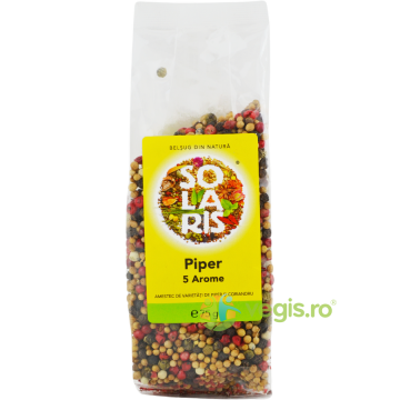 Condiment Varietati Piper Boabe (5 Arome) 75g