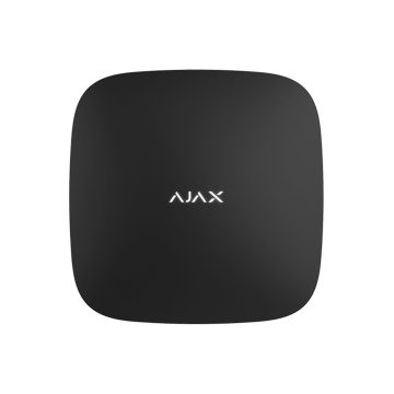 Unitate centrala wireless Ajax Hub 2 (2G) Jeweller, 100 dispozitive, 2000 m, verificare vizuala alarma, Grad 2, negru