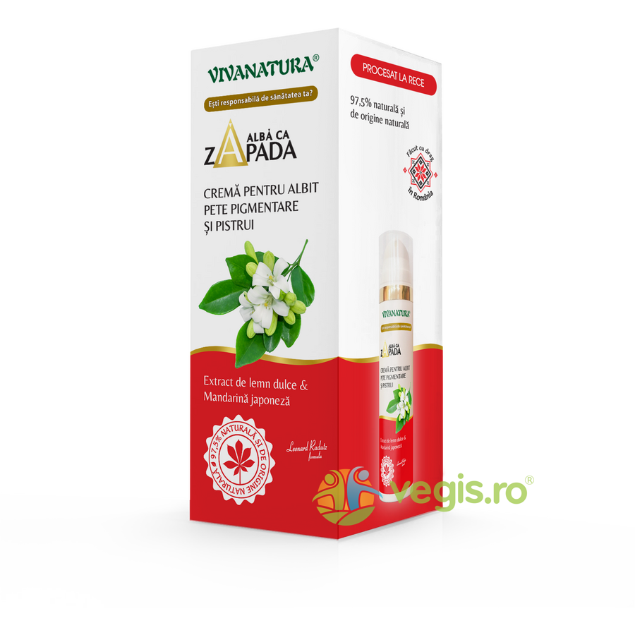 Crema de Zi pentru Pete Pigmentare cu Extract de Lemn Dulce si Mandarina 45ml