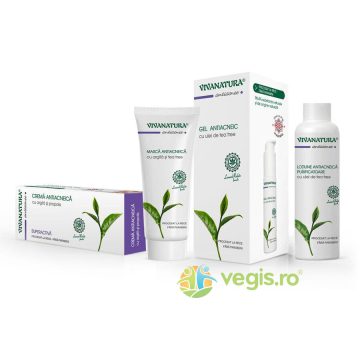 Pachet Antiacneic: Lotiune+Crema+Masca+Gel