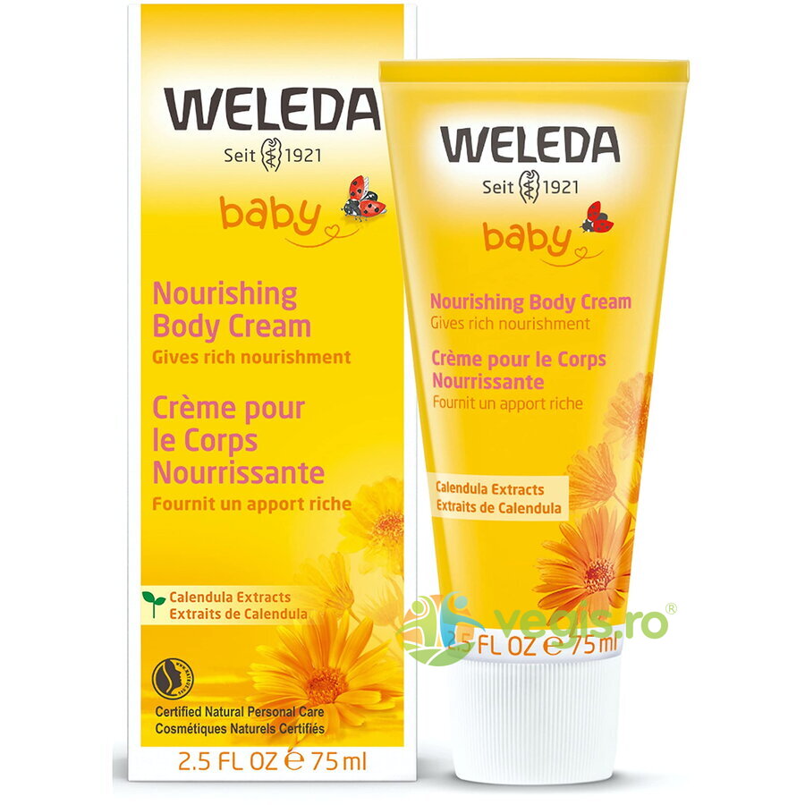 Crema de Corp Hidratanta cu Galbenele pentru Bebelusi 75ml