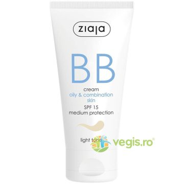 BB Cream Pentru Ten Gras Si Mixt SPF 15 - Light 50ml