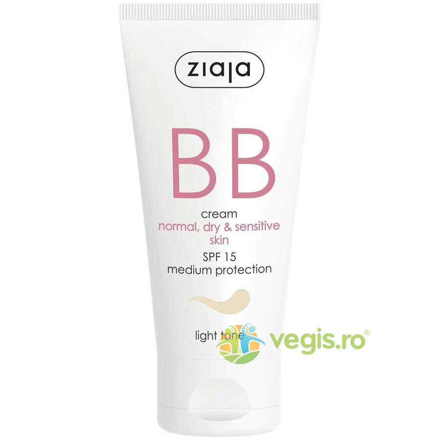 BB Cream Pentru Ten Normal, Uscat Si Sensibil SPF 15 - Light 50ml