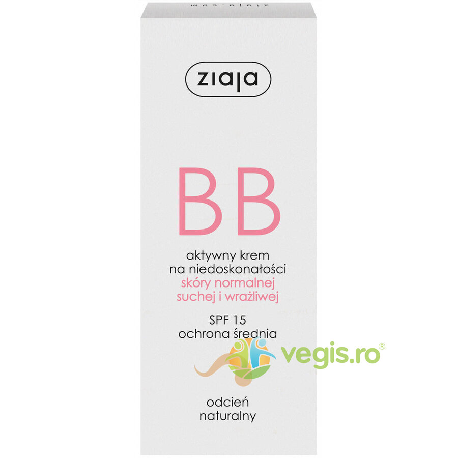BB Cream Pentru Ten Normal, Uscat Si Sensibil SPF 15 - Natural 50ml