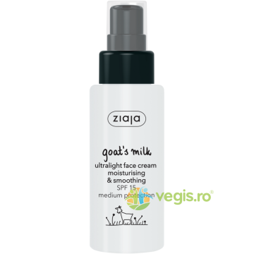 Crema de Fata Ultralight Cu Lapte de Capra SPF 15 50ml